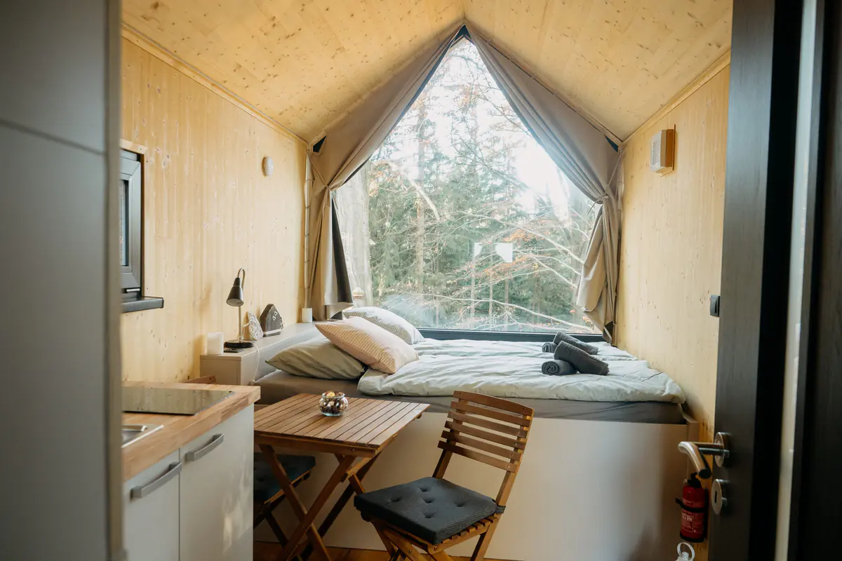 Interior with a large window